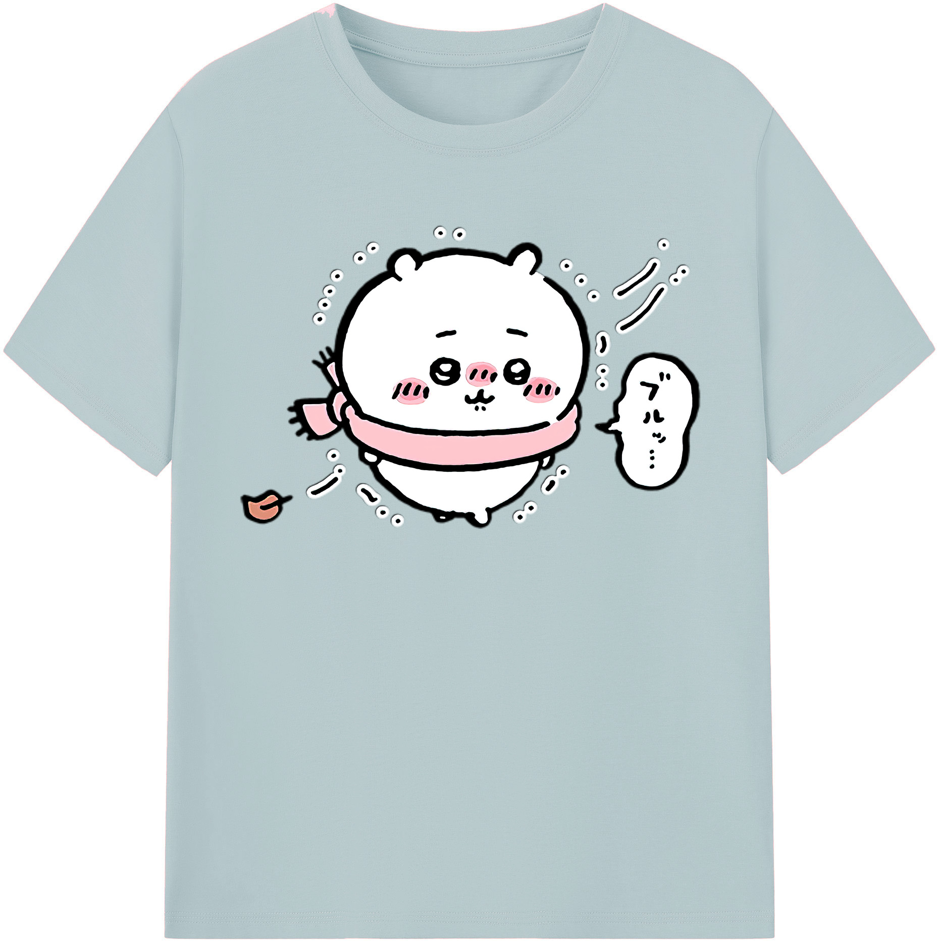 （画像用） ちいかわ ちいかわ Chii-kawa chiikawa 綿100％半袖Tシャツ（フロントプリント）